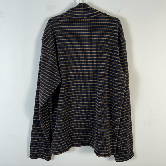 Uniqlo Navy and Tan Striped Sweater Youth 13 - Picture 3 of 9